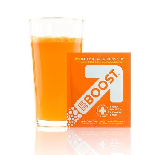 EBOOST Orange Flavor 20 Packet Box of Effervescent Powder