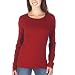 Juniors' Mossimo Supply Co. Raw-Edge Layering Tee - Red