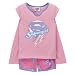 Search : Girls' Supergirl Pajama Set with Cape - Pink