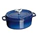 Staub 8-3/4-Quart Oval Cocotte, Blue