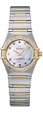 41moGZLIhwL. SL160  Omega Womens 1367.79.00 Constellation Iris 95 Quartz Mini Colored Stones Watch