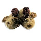 Private Label - Toddler Boys Dog Slipper, Brown