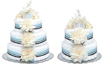 Bloomers Diaper Cake-Cream Dahlias Small
