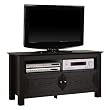 Walker Edison 44-Inch Wood TV Stand Console, Black