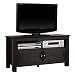 Walker Edison 44-Inch Wood TV Stand Console, Black