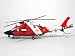 New Ray Sky Pilot Agusta AW109 Hirundo US Coast Guard Diecast Model 1:43 Scale