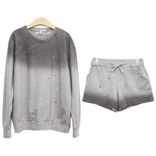 (イイネショップ) eeNeshop グラデーション スウェット セットアップ