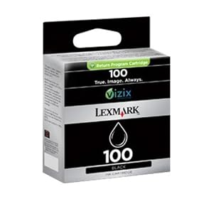 Lexmark - 100 - Cartouche d'encre Lexmark Return Programme - Noir