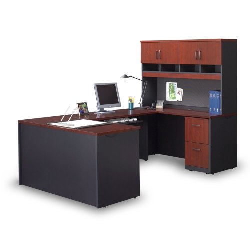 Compact UDesk with Hutch