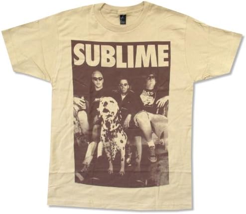 Adult Sublime Shades & Dog Photo Tan T-Shirt (X-Small)