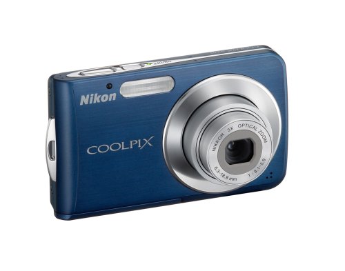 Nikon Coolpix S210 8MP Digital Camera with 3x Optical Zoom (Cool Blue)