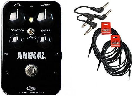 J. Rockett Audio Designs Animal Overdrive V2 Bundle - 4 Items: 2x 18.6' Strukture Cables, 2x Hosa Patch Cables