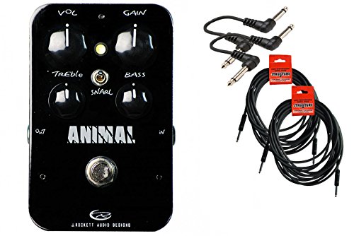 J. Rockett Audio Designs Animal Overdrive V2 Bundle - 4 Items: 2x 18.6' Strukture Cables, 2x Hosa Patch Cables