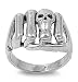 Sterling Silver Ring - Skull Fist - Size: 5-15