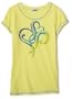 Southpole Junior's Basic Heart Southpole Logo Tee,Baby Yellow,X-Large