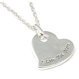 2 Sided Worded Love Necklace I love you more Presented By T.O.C