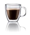 Bodum Bistro Double-Wall Insulated Glass Espresso Mugs, Set of 2