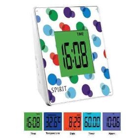 Precision ASC004 Touch Sensitive multi-colour LCD Alarm Clock