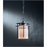 Banded One Light Outdoor Pendant Finish: Opaque Mahogany, Shade Color: Stone Banded One Light Outdoor Pendant Finish: Opaque Mahogany, Shade Color: Stone
