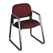 Safco 3452BG 3460 Series Sled Base Guest Chair, Burgundy Fabric