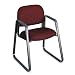 Safco 3452BG 3460 Series Sled Base Guest Chair, Burgundy Fabric