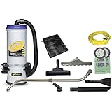 ProTeam Commercial Backpack Vacuum Cleaner, Super CoachVac HEPA Vacuum Backpack with Commercial Home Kit, 10 Quart