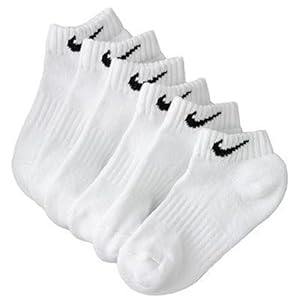 Nike Men's Performance Low Cut Socks 6 Pair - Shoe Size: 8-12 White