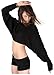 Crop Cocoon Sexy Bare Belly Shadow Stripe Off Shoulder Top KD dance New York
