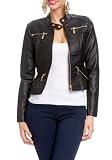 2B Zipper Leatherette Jacket