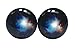 LilMents Galaxy Space Unisex Mens Womens Stainless Steel Stud Earrings
