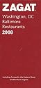Zagat 2008 Washington, DC Baltimore Restaurants