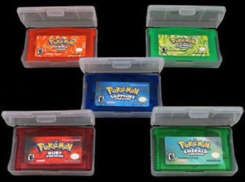 Game CARDS 5PCS Sapphire/Emerald/FireRed/LeafGreen/Ruby for GBM/GBA/SP/NDS