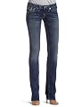 True Religion Women's Billy Straight Leg Jeans,Short Fuse Medium,25
