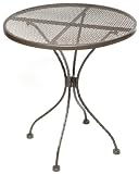 Alfresco Home Bethel Micro Mesh 26-Inch Round Bistro Table, Doro