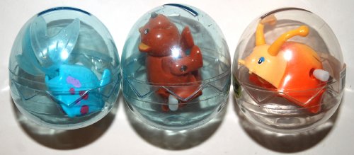 Wind-Up Toys, Set of 3 with Plastic Egg Banks, Brown Bear, Snail and Fish (1 Set)