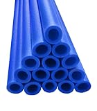 Upper Bounce 44-Inch Trampoline Pole Foam Sleeves Fits for 1.5-Inch Diameter Pole (Set of 16), Blue