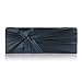 Damara Womens Graceful Interlacing Pleats Satin Clutch Evening Bag