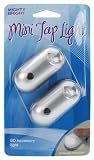 Drawer and Cabinet Mini Tap Lights, Silver 2/PKG