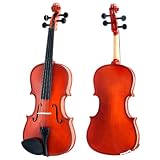Mendini MV400 Ebony Fitted 1/4 Size Violin Outfit