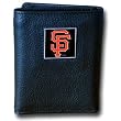 San Francisco Giants Executive Trifold Leather Wallet - MLB Baseball Fan Shop Sports Team Merchandise