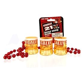  Forum Novelties 65476 Legally 21 Beer Mug Bead Shotglass Necklace