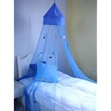 Blue with Basketball Hoop Bed Canopy Mosquito Net Crib Twin by 