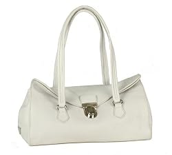 Prada BR2375 Leather Handbag - White