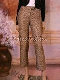 YVES SAINT LAURENT YSL - $930 New YVES SAINT LAURENT YSL Gold Boucle Capri Pants 6