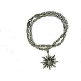 Dragon kiss Jewelry Sun 18 Pendant Chain Necklace Silver tone