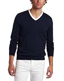 Faconnable Mens Long Sleeve V-Neck Sweater