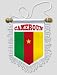 -Fanion Voiture Cameroun N°1 - 13 x 15 cm - Blason Ecusson