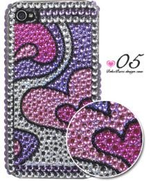 【 5 】 iPhone4S / iPhone4 専用 プッチ柄 デコ ケース