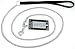 Hamilton 4' Extra Fine Steel Chain Dog Lead with Nylon Hand Loop