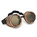Skeleteen Steampunk Goggles Costume Accessories - Cyber Victorian Welding Glasses - 1 Piece